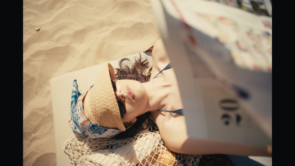 Cinematic frame from a luxury beachfront hotel in Crete by The Film Tailors, showcasing Alai Crete Resort and Mediterranean lifestyle