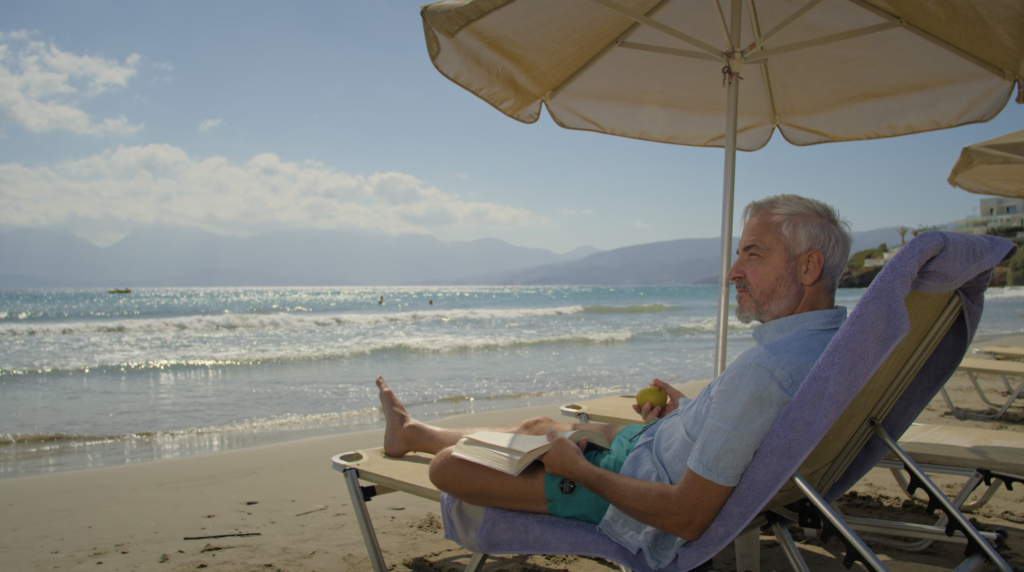 Cinematic frame from Agios Nikolaos Crete filmed by The Film Tailors, showcasing natural landscapes across different seasons